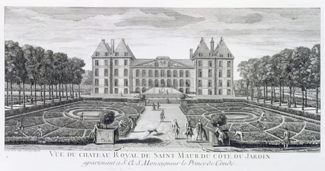 View of the Royal Chateau of Saint Maur from the Garden Side
